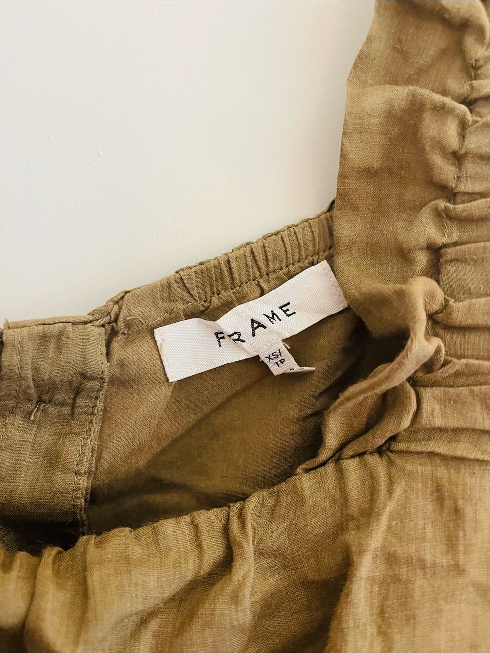 Frame Denim Olive Ruffle Strap Tank Top - Picture 3 of 4